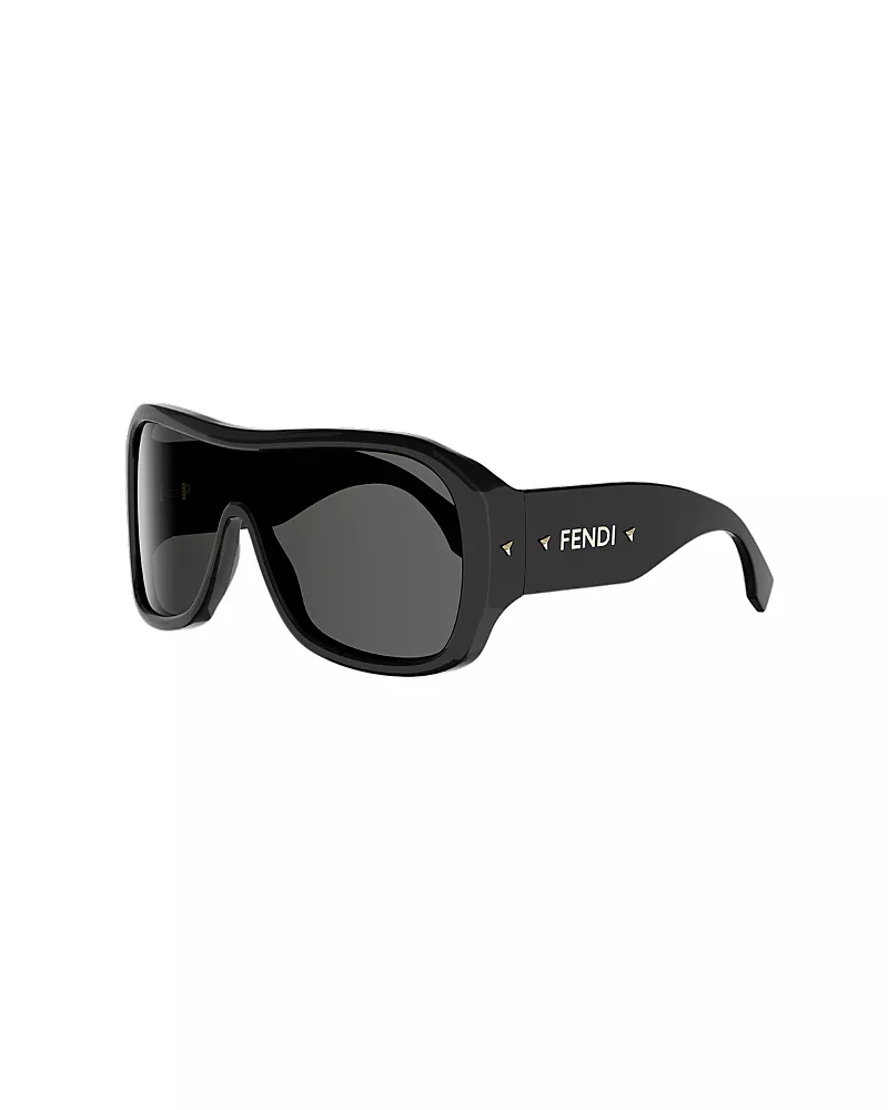 Fendi Screen Oversized Shield Mask Sunglasses, 136mm