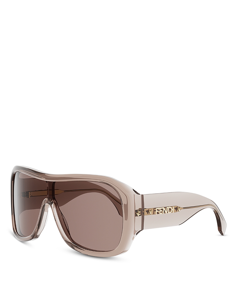 Fendi Screen Oversized Shield Mask Sunglasses, 136mm