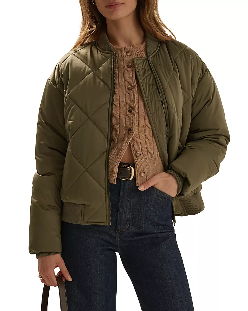 Favorite Daughter The Favorite Bomber Quilted Jacket