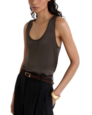 Ruby Silk Stretch Front Tank Top