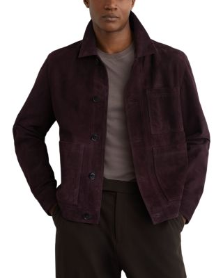 Wilstead Suede Press Stud Trucker Jacket