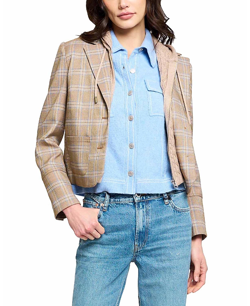 Central Park West Women's Sienna Plaid Dickey Blazer · L