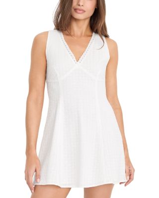 The Eyelet Cotton Mini Dress