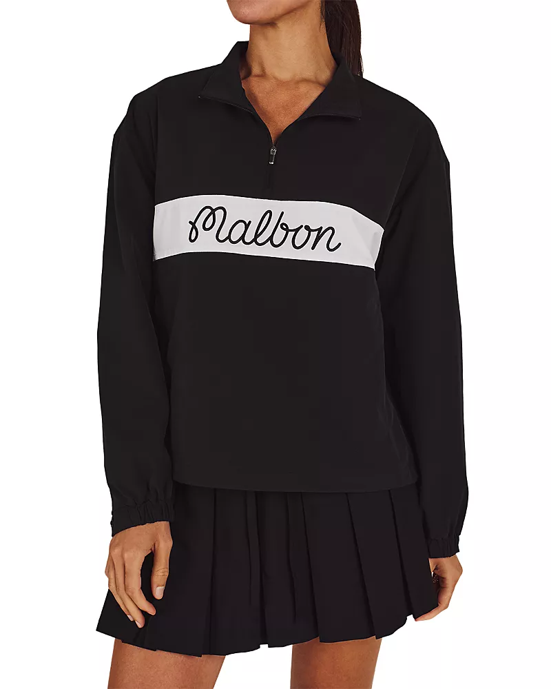 Malbon Crosscourt 1/4 Zip Windbreaker