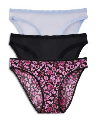 Mesh Hip Bikinis, Set of 3