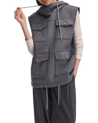 Valerie Wool & Cashmere Blend Hooded Vest