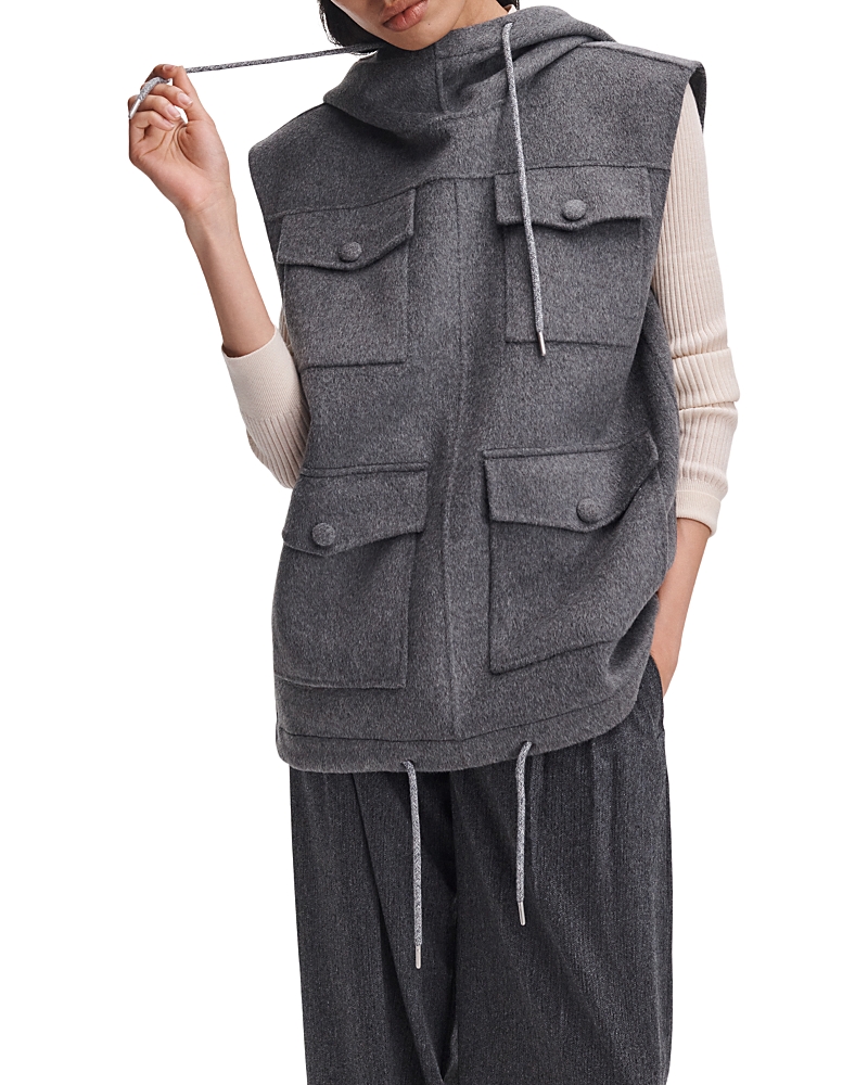 rag & bone Valerie Wool & Cashmere Blend Hooded Vest
