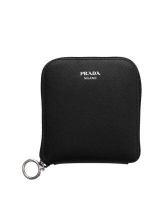 Prada Saffiano Leather Pendant With Re-Nylon Tote Bag