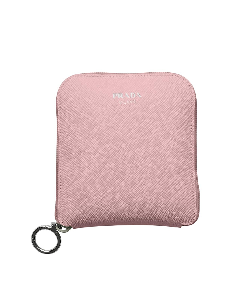 Prada Saffiano Leather Pendant With Re-Nylon Tote Bag