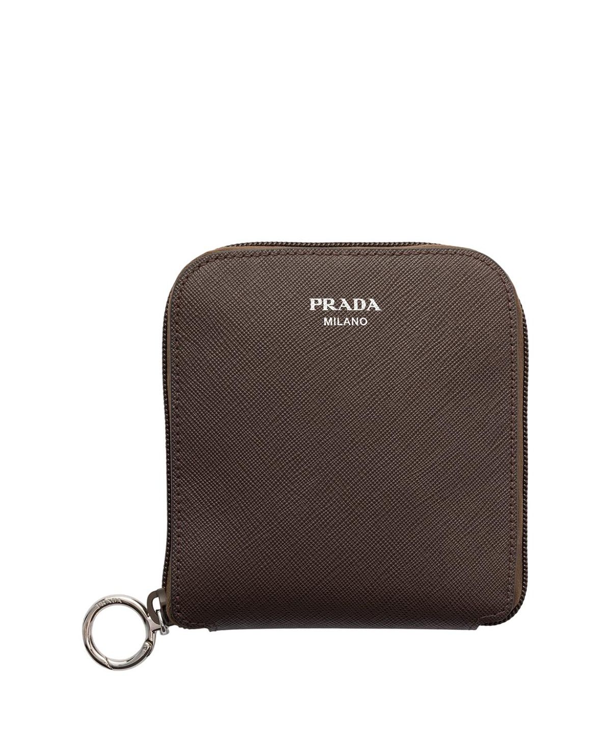 Prada Saffiano Leather Pendant With Re-Nylon Tote Bag
