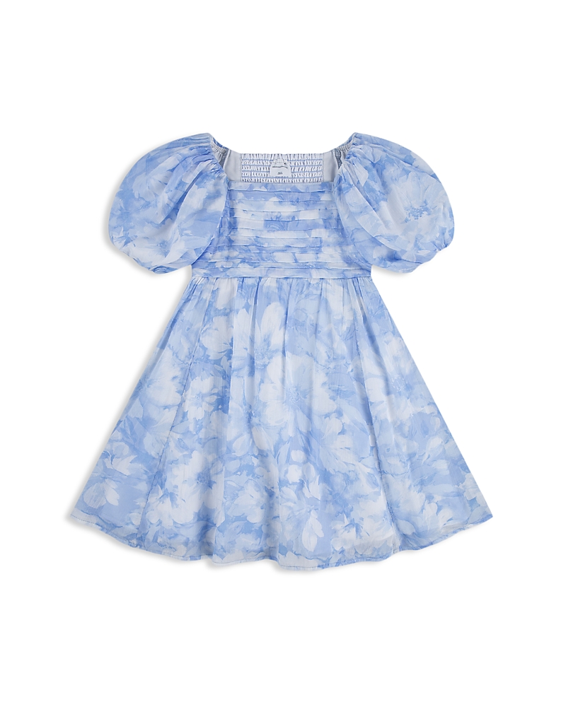 abercrombie kids Girls' Emerson Gauze Puff Sleeved Dress - Big Kid