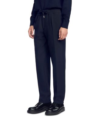Straight Leg Drawstring Trousers