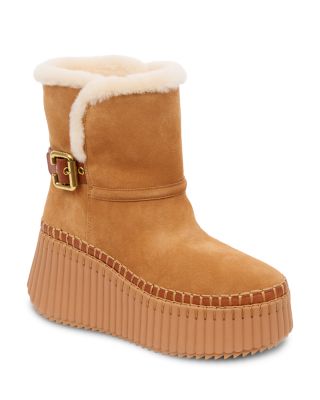 Nama Shearling Lined Platform Boots