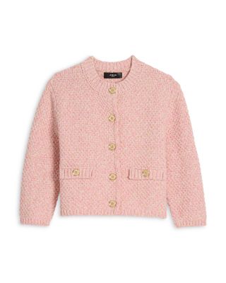 Girls' Crewneck Sweater Cardigan, Big Kid - Exclusive