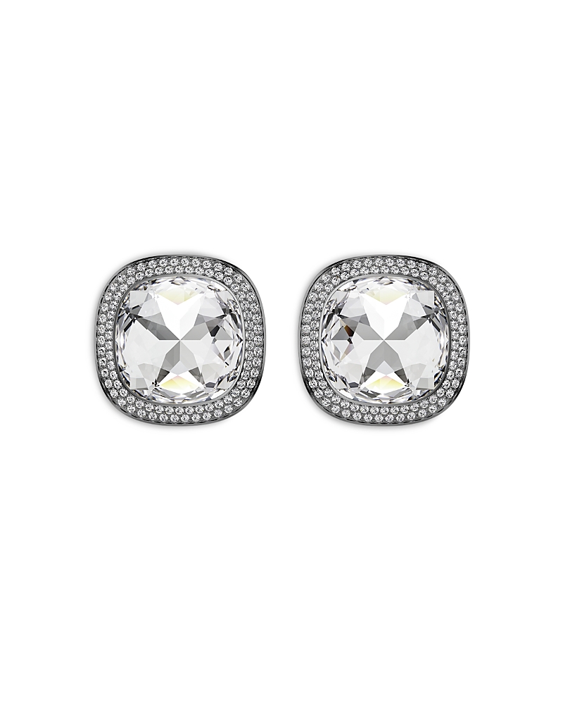 Swarovski Una Crystal Cushion Halo Stud Earrings · OS