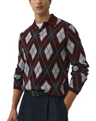 Callum Argyle Cashmere Long Sleeve Polo
