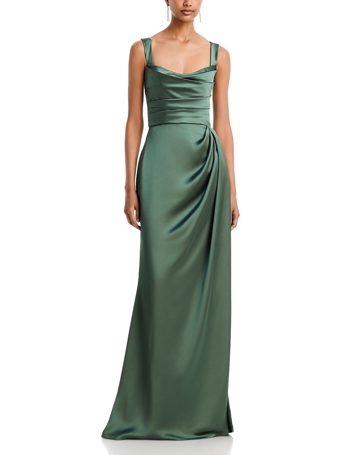 Amsale P437S W Strap Dress