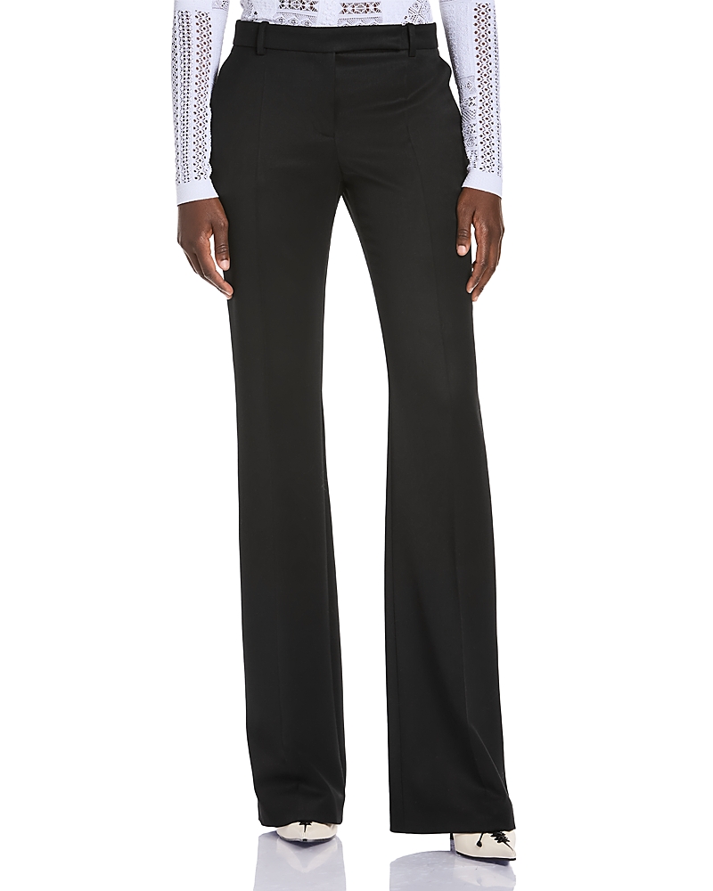 McQueen Wool Barathea Bootcut Leg Pants