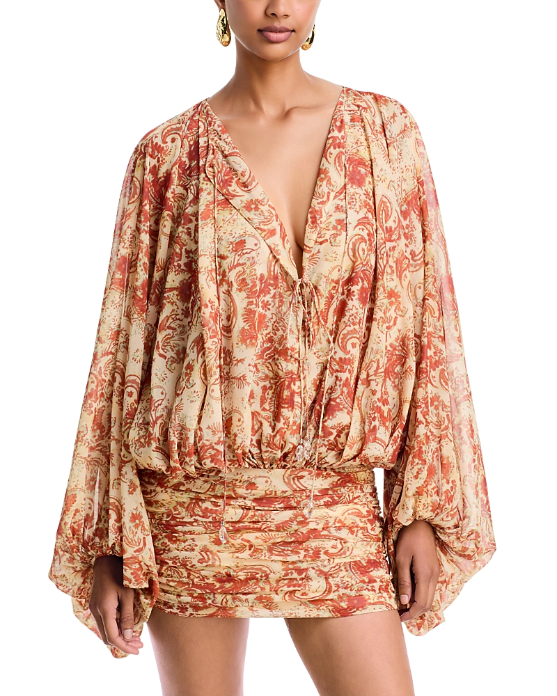 De La Vali Eulalia Draped Mini Dress