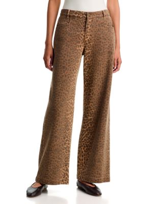 Nixon Lyocell & Cotton Wide Straight Pants