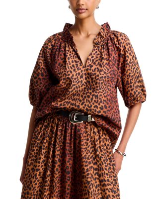 Clementine Cotton Ruffled Top