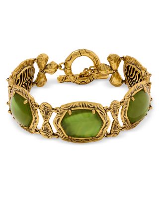 Daphne Tiger Stripe Openwork Stone Statement Bracelet