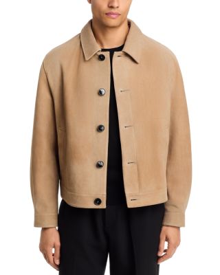 Ligor Leather Button Jacket