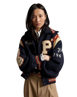 Wool Blend Letter Jacket