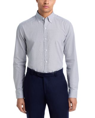 Pencil Stripe Cotton Classic Fit Button Down Shirt - Exclusive
