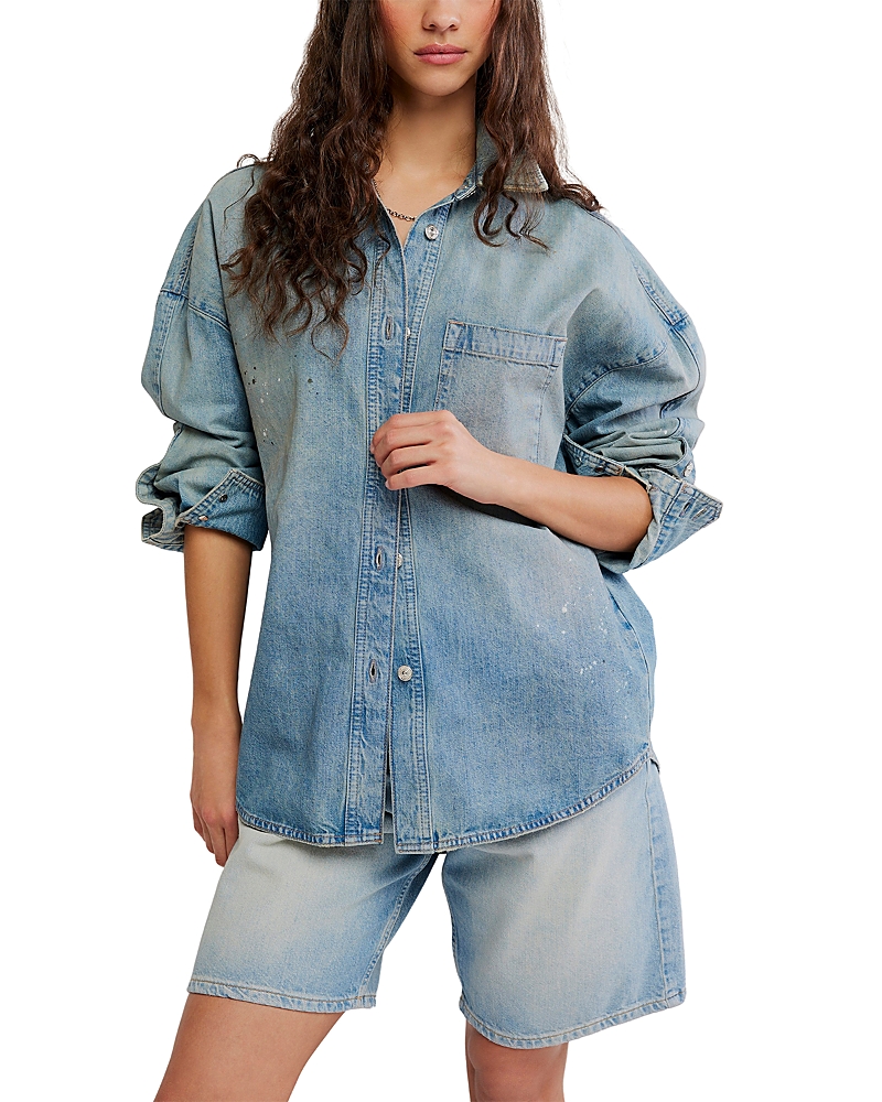 Free People Rally Cocoon Cotton Top