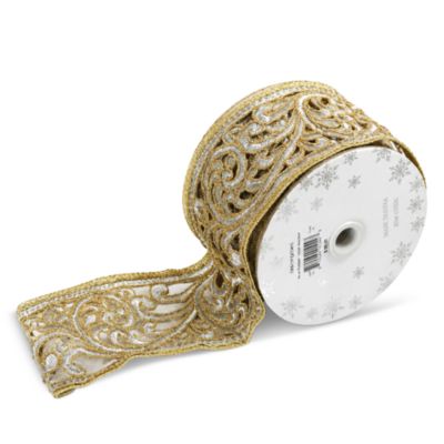 Caviar Kaspia 3.5" Metallic Scroll Ribbon