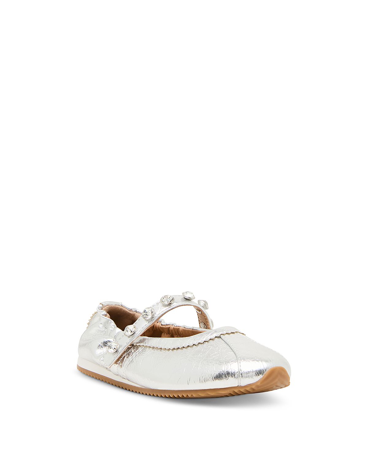Steve Madden Girls' Anaya Studded Mary Jane Flats Little Kid, Big Kid