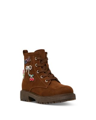 Girls' Sparky Embellished Lug Sole Boots – Little Kid, Big Kid