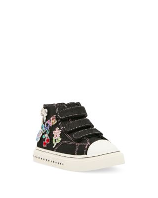 Girls' Joycee High Top Rhinestone Embellished Sneakers – Toddler, Little Kid