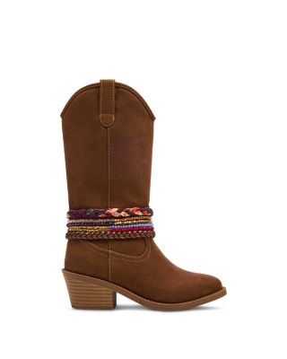 Girls' Ember Embellished Stacked Heel Boots – Little Kid, Big Kid