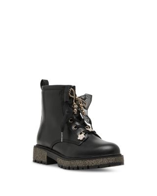 Girls' Luxelle Embellished Lace Up Boots – Toddler, Little Kid, Big Kid