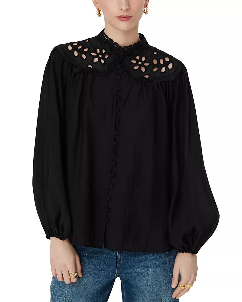 Jovonna London Lace Inset Blouse