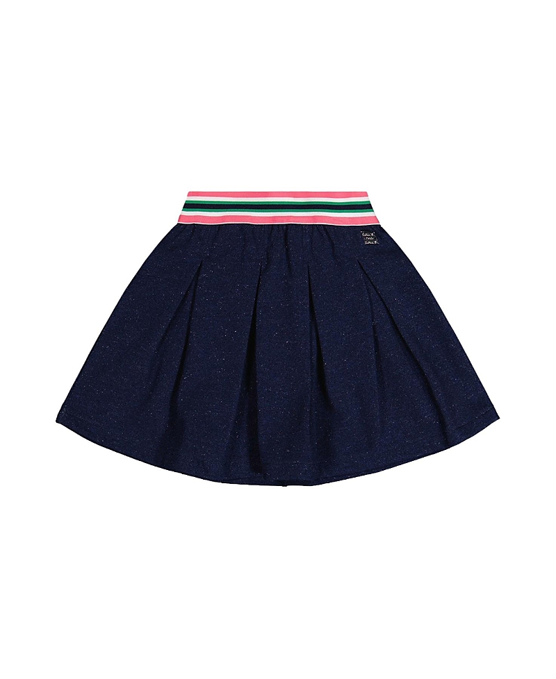 Deux par Deux Girls' Ivy Pleated Soft Shimmer French Terry Skirt - Little Kid