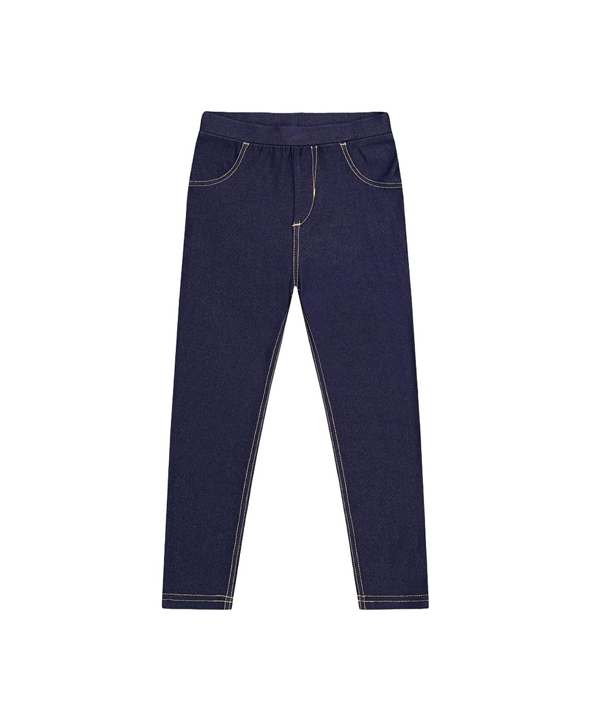 Deux par Deux Girls' Denim Look Pull-On Skinny Jeggings - Little Kid