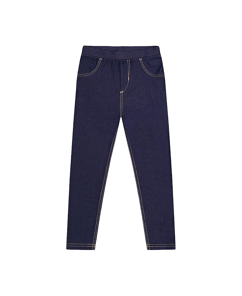 Deux par Deux Girls' Denim Look Pull-On Skinny Jeggings - Little Kid