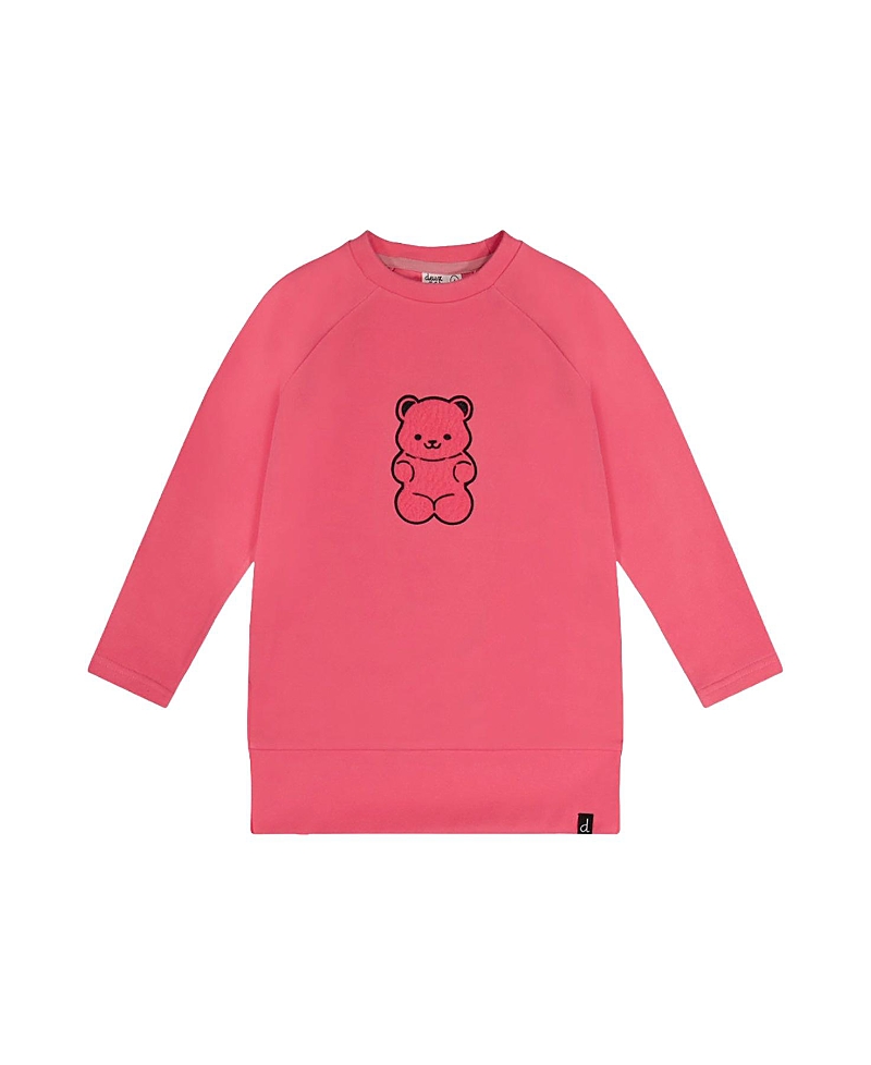 Deux par Deux Girls' Gummy Bear Long Raglan Sleeves Relaxed Brushed Tunic Top - Big Kid