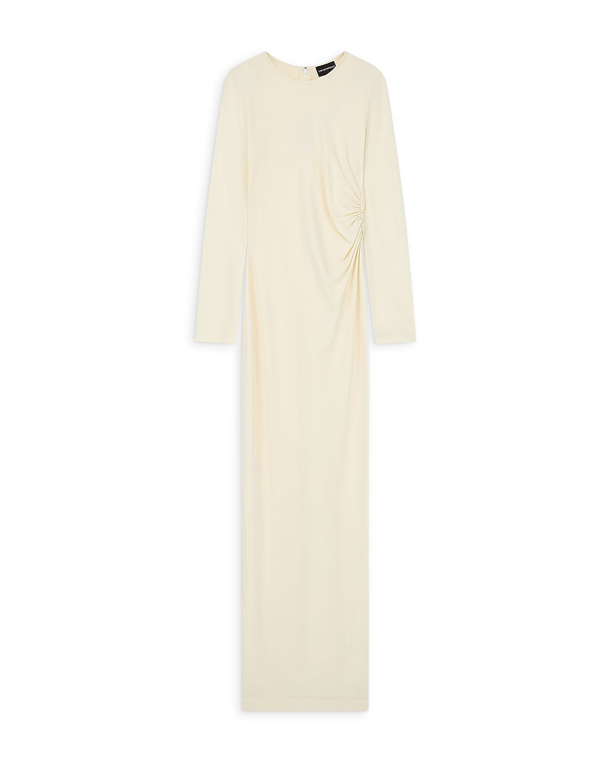 Emporio Armani Long Sleeve Ruched Column Dress