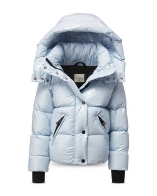 Girls' Elsa Hooded Down Puffer Coat - Big Kid