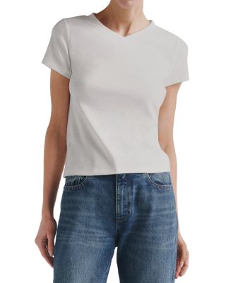 Shrunken Cotton Stretch Tee