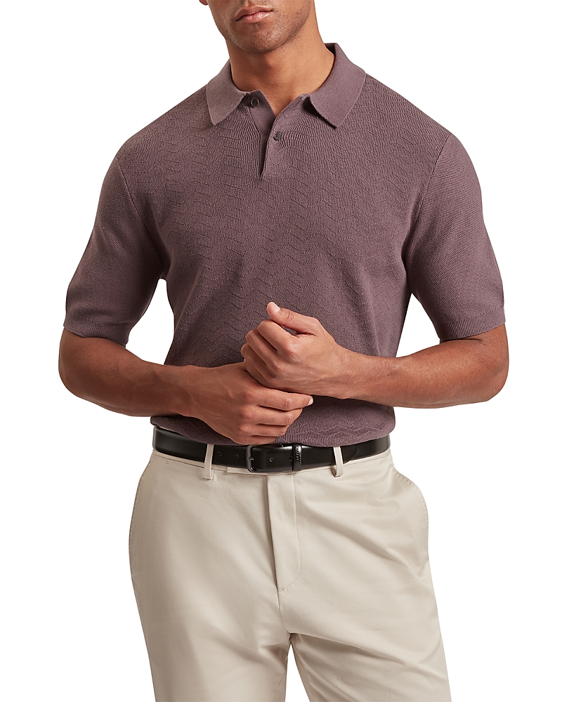 Ted Baker Hamels Short Sleeve Mixed Stitch Polo