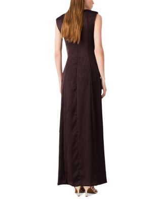 Rivalane Satin Draped Maxi Dress - thumbnail 5
