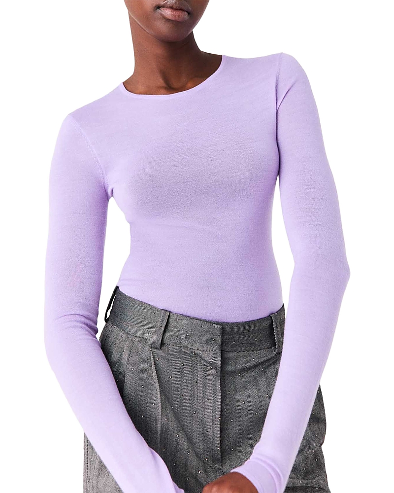 Maje Miralia Wool Second Skin Sweater