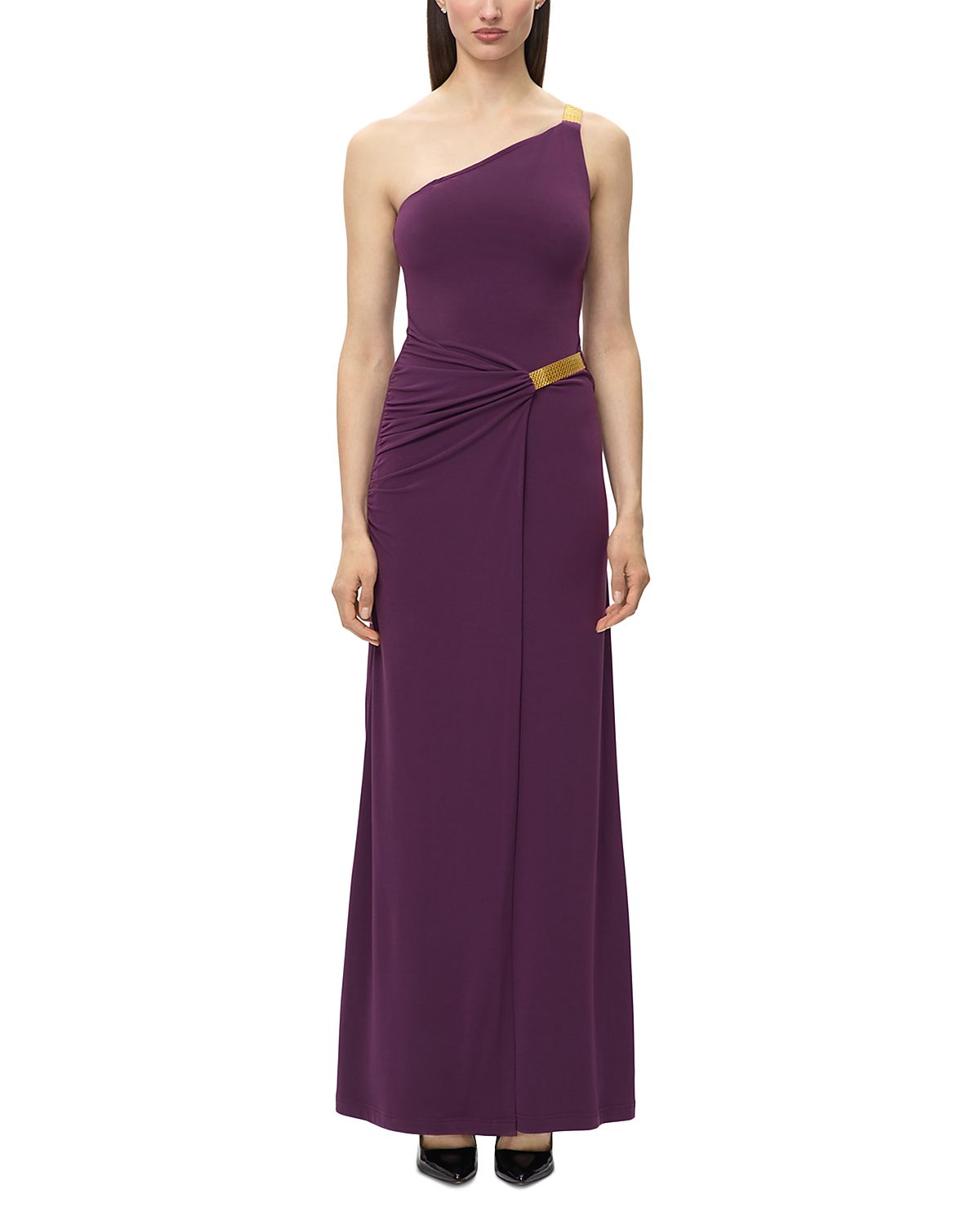 Herve Leger The Teresa One Shoulder Gown