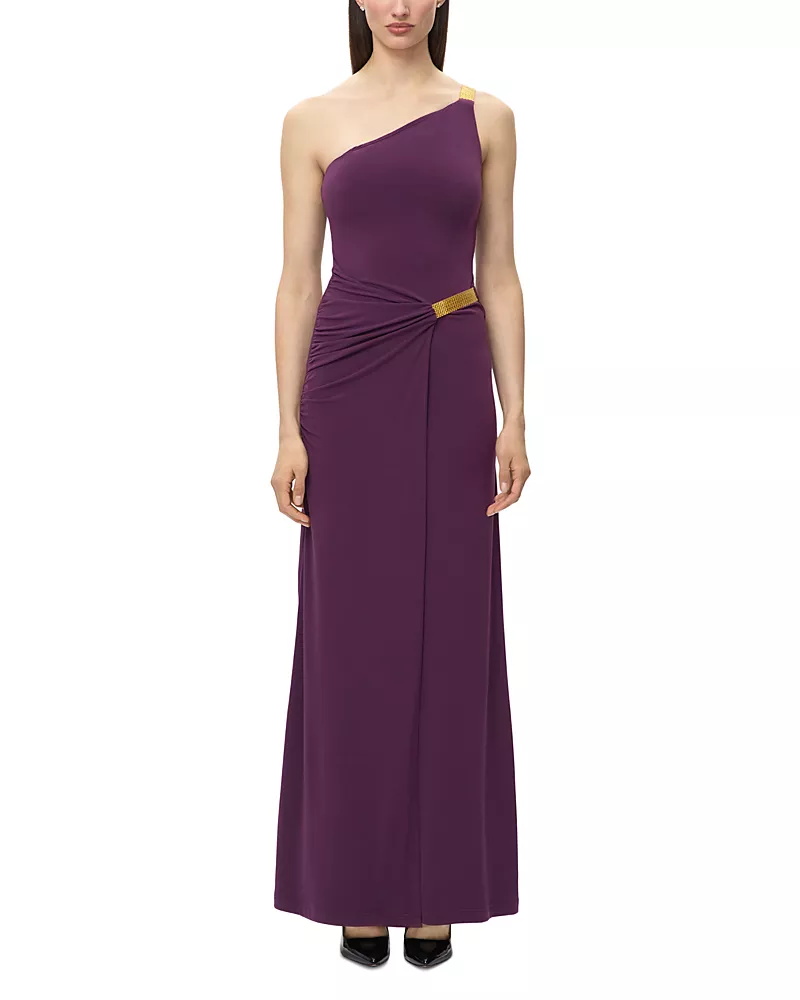 Herve Leger The Teresa One Shoulder Gown
