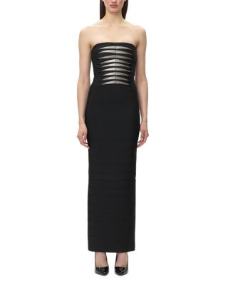 The Metallic Keyla Strapless Gown
